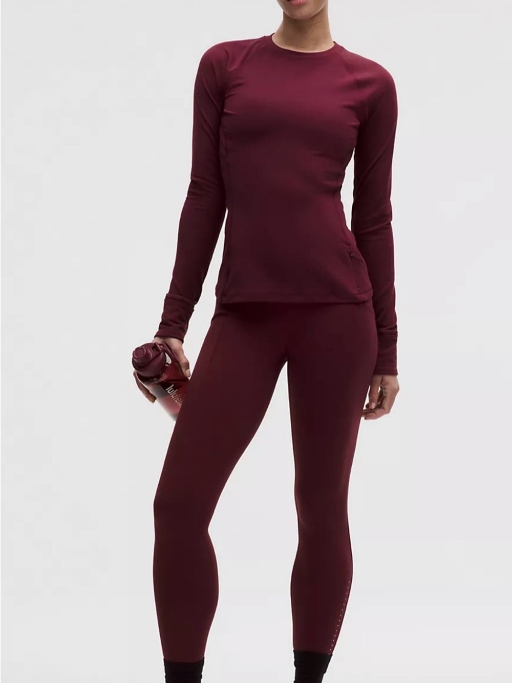 LULULEMON It's Rulu Long-Sleeve Shirt in Burgundy Bay